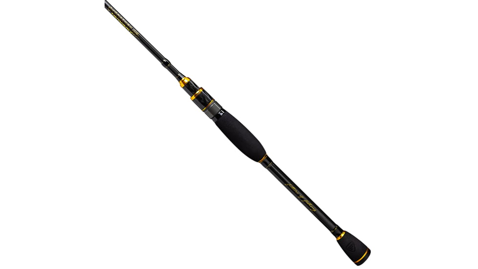 Favorite Fishing Jack Hammer JVD Spinning Rod, 6ft 10in, Medium, Black/Gold, JHM-JVD-6101M