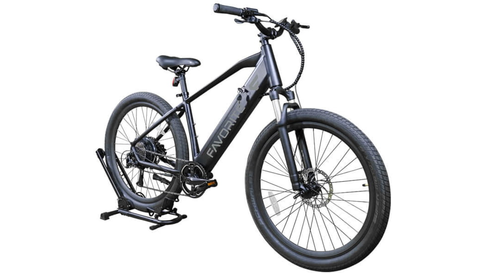 Favorite Hybrid Classic Frame E-Bike, Matte black/White, Hybrid-classic frame