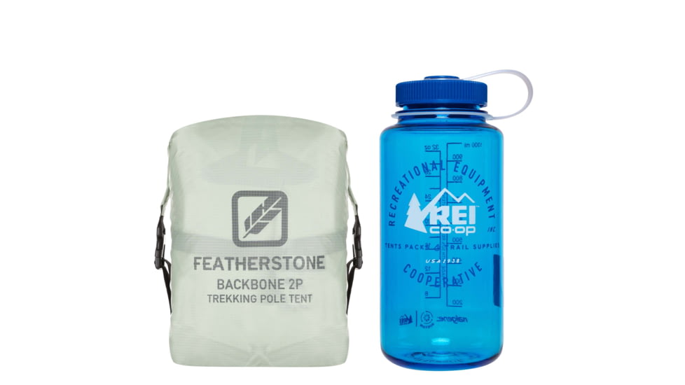 Featherstone Outdoor Backbone Trekking Pole Tent, 2 Person, Sage, BKBN2P