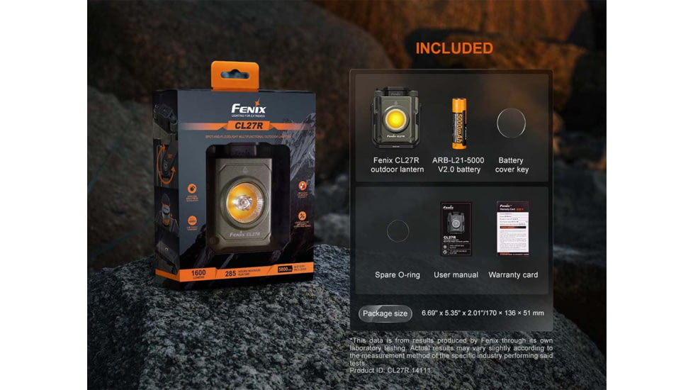 Fenix 1600 Lumen Rechargeable Lantern, 1408716