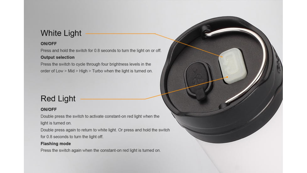 Fenix CL25R LED 350 Lumen Rechargeable Lantern, Black CL25RBK