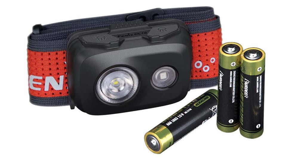 Fenix Lighting HL16 450 Lumens Luminus SST20 LED, 2835 LED Headlamp, Black, HL16LSBK