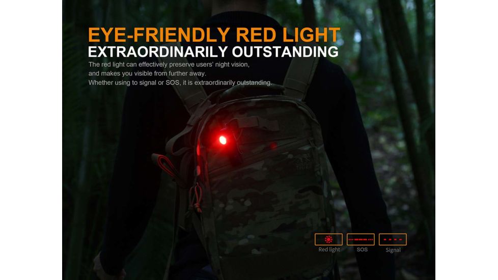 Fenix LD15R Right Angle Flashlight w/battery, 500 Lumens, Black LD15RXPBK