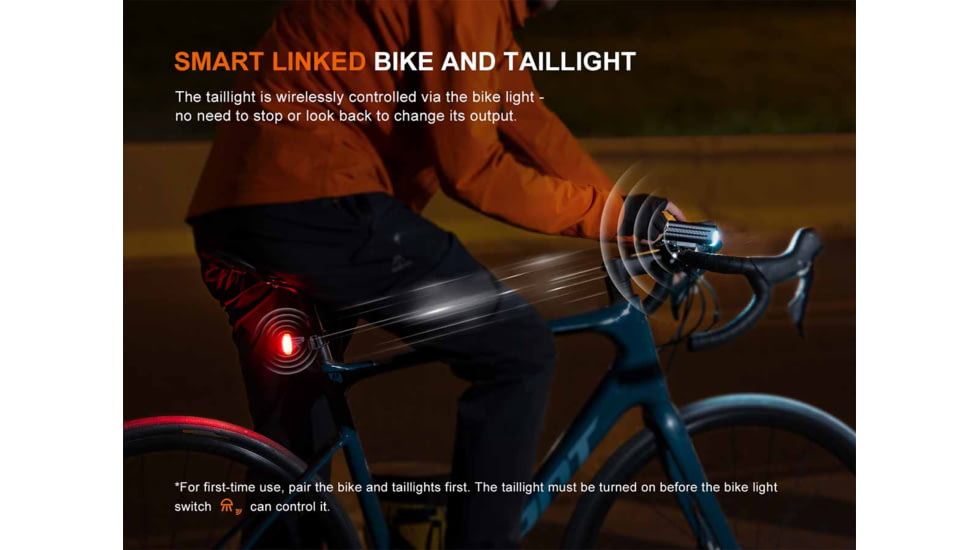Fenix Lighting Fenix BC28R Rechargeable Lithium Ion 2500 Lumens LED Bike Light, Black, BC28RBCBK