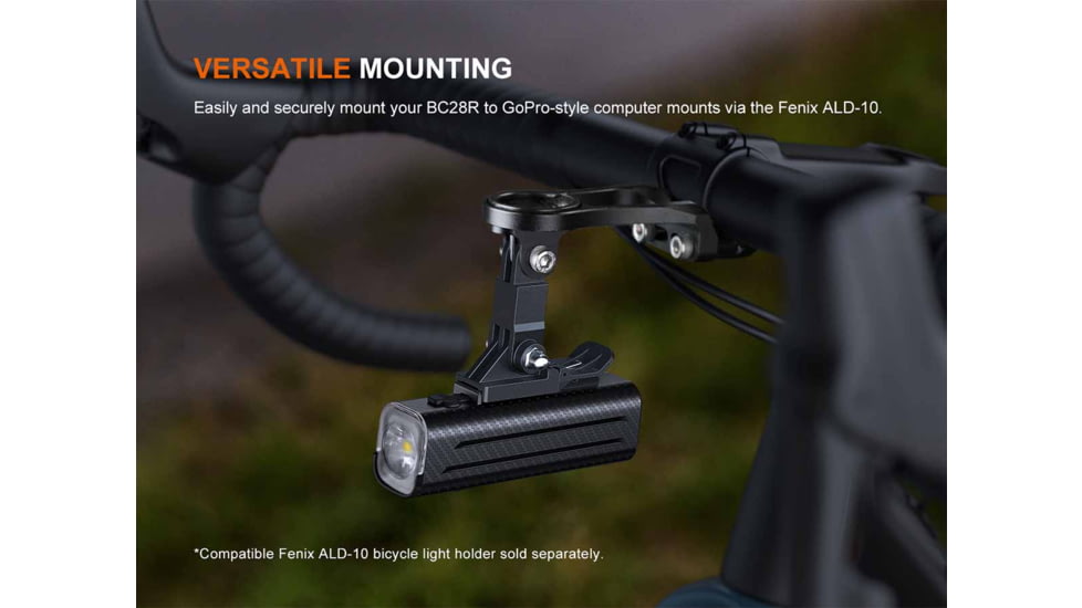 Fenix Lighting Fenix BC28R Rechargeable Lithium Ion 2500 Lumens LED Bike Light, Black, BC28RBCBK