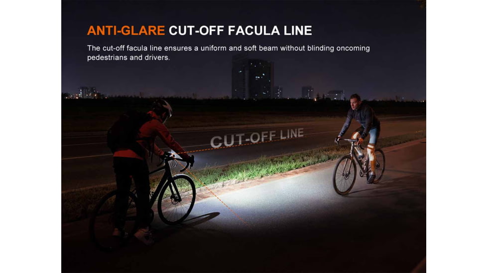 Fenix Lighting Fenix BC28R Rechargeable Lithium Ion 2500 Lumens LED Bike Light, Black, BC28RBCBK