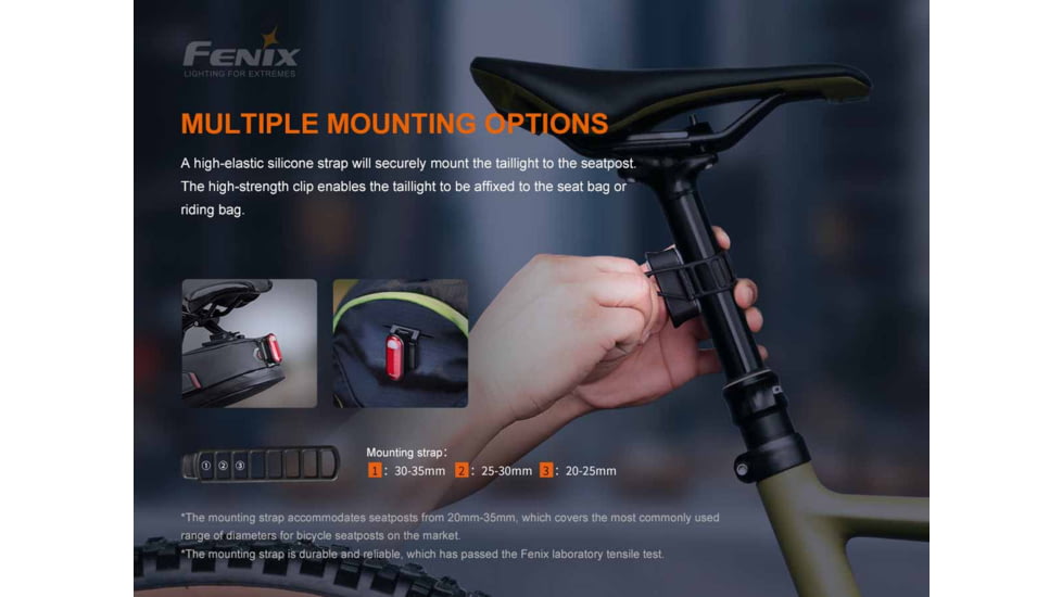 Fenix Lighting BC05R V2.0 Lithium Ion 15 Lumens Bike Lights