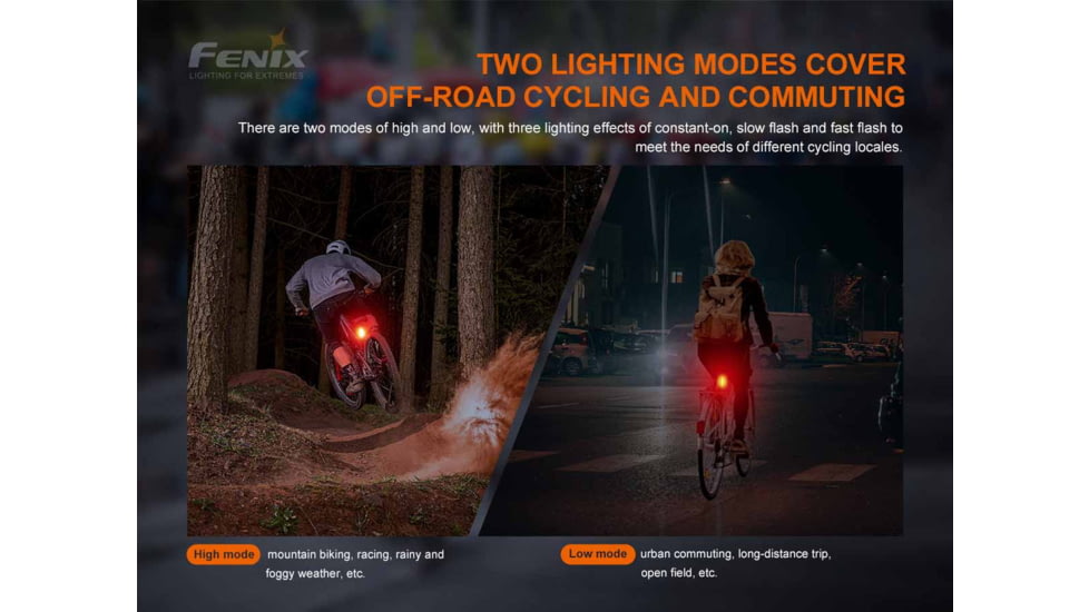 Fenix Lighting BC05R V2.0 Lithium Ion 15 Lumens Bike Lights