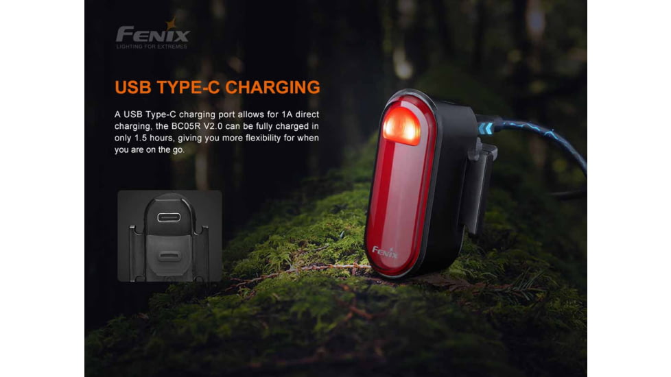 Fenix Lighting BC05R V2.0 Lithium Ion 15 Lumens Bike Lights