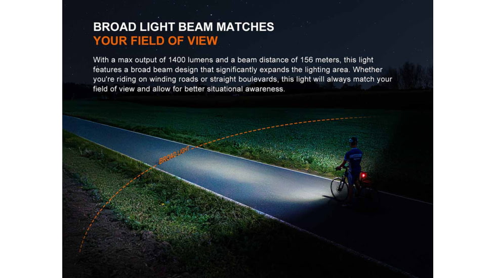 Fenix Lighting BC22R Lithium Ion 1400 Lumens Bike Lights