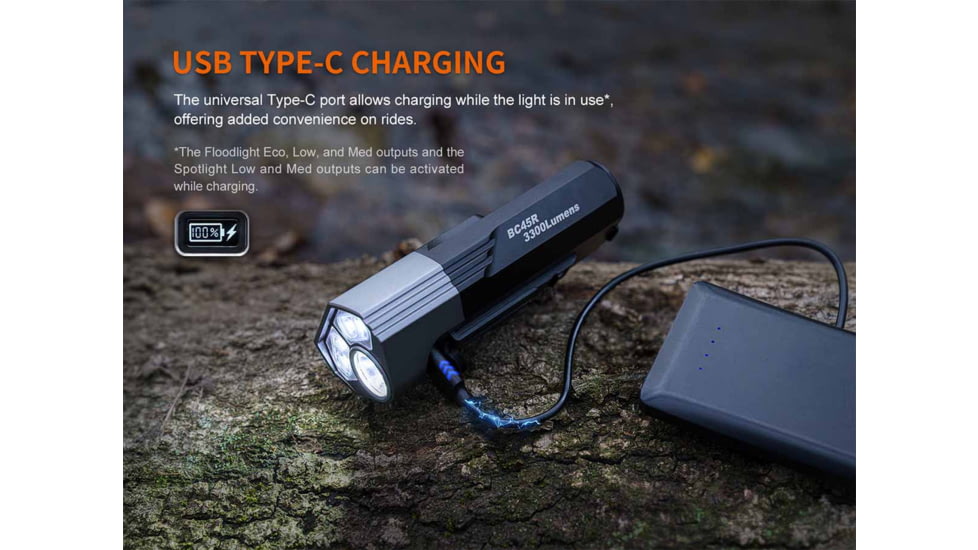 Fenix Lighting BC45R Rechargeable Bike Light, 3300 Lumen