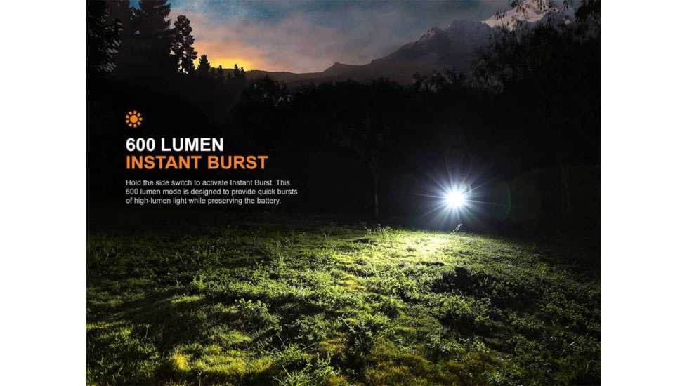 Fenix Lighting E09R Lithium Ion 600 Lumens Luminus SST20 LED Flashlight, Black, E09RSBK