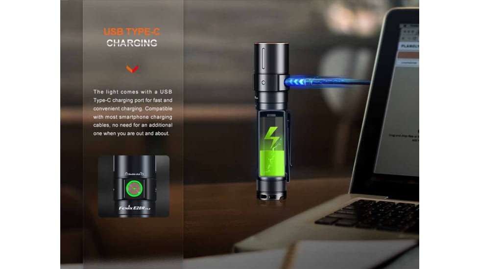 Fenix Lighting E28R V2.0 Lithium Ion 1700 Lumens Flashlight