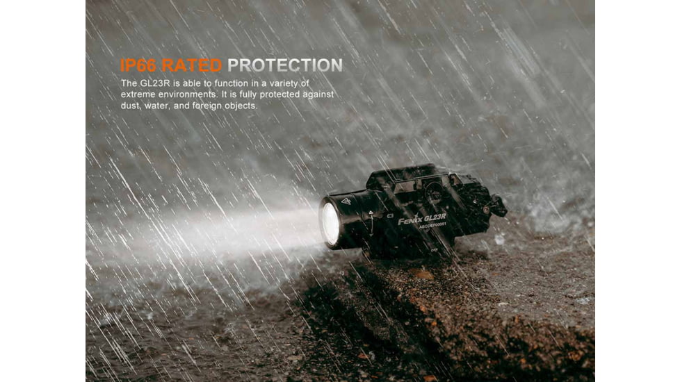Fenix Lighting GL23R Lithium Ion 1200 Lumens Luminus SFT40 LED Flashlight, Black, GL23RGLBK