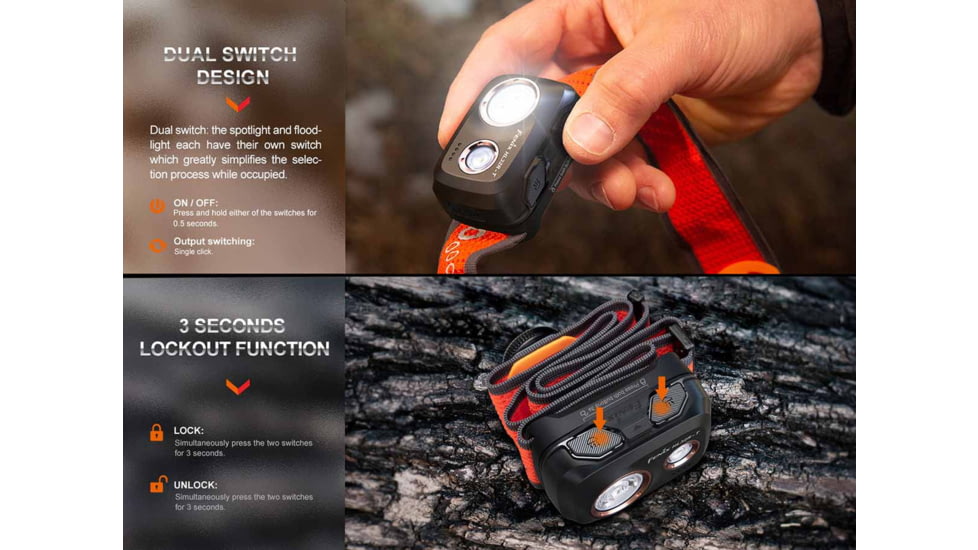 Fenix Lighting HL32R-T Lithium Ion 800 Lumens Headlamp