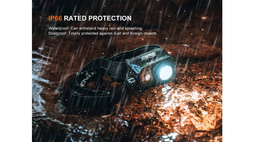 Fenix Lighting HL45R Lithium Ion 1000 Lumens Luminus SFT25R LED, OSRAM GR QSSPA1.23 LED Headlamp, Black, HL45RXBK