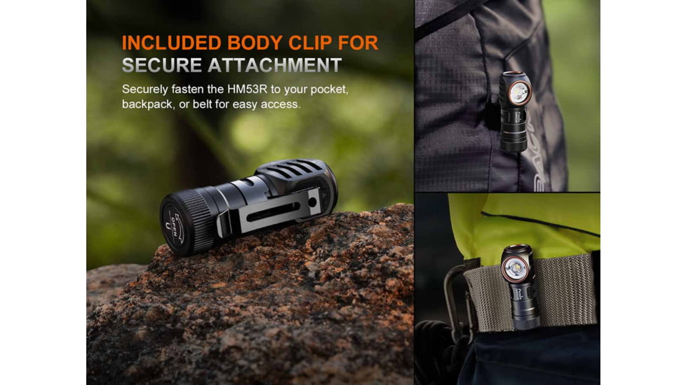 Fenix Lighting HM53R Lithium Ion 1200 Lumens LED Headlamp