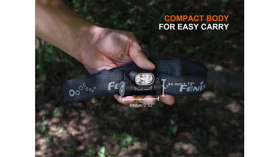 Fenix Lighting HM55R Lithium Ion 1200 Lumens Luminus SST25 LED, Luminus SST20V-Ra90 LED, 2835 LED Headlamp, Black, HM55RSBK