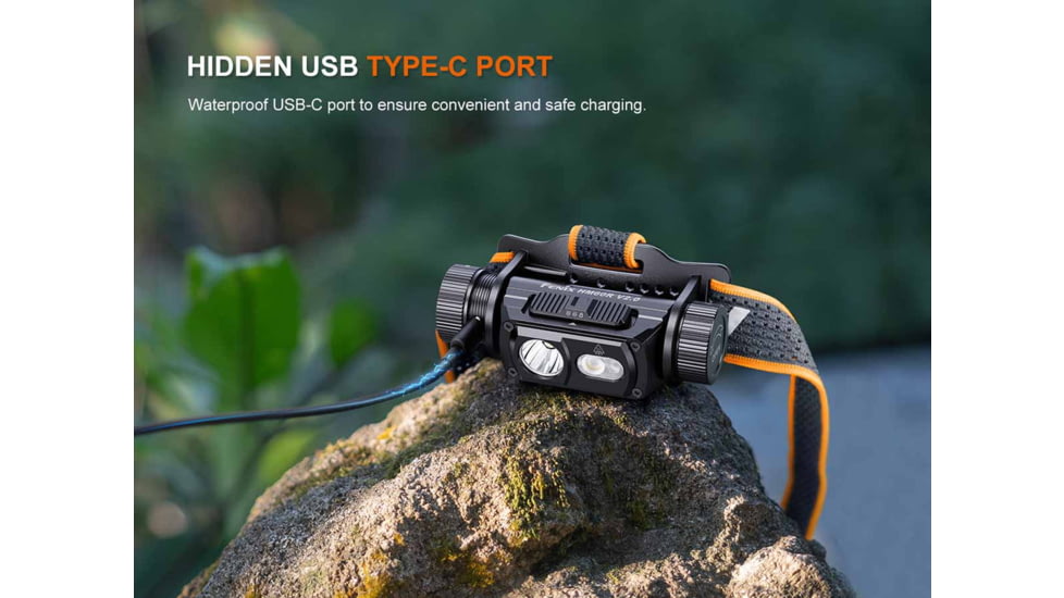 Fenix Lighting HM60R V2.0 Lithium Ion 1600 Lumens Luminus SST40-GEN2 LED, Luminus SST20-GEN2 High-CRI LED, OSRAM 2835 LED Headlamp, Black, HM60RV2BK