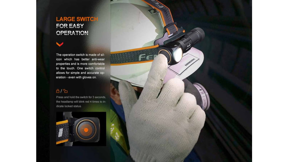 Fenix Lighting HM61R V2.0 Lithium Ion 1600 Lumens Headlamp
