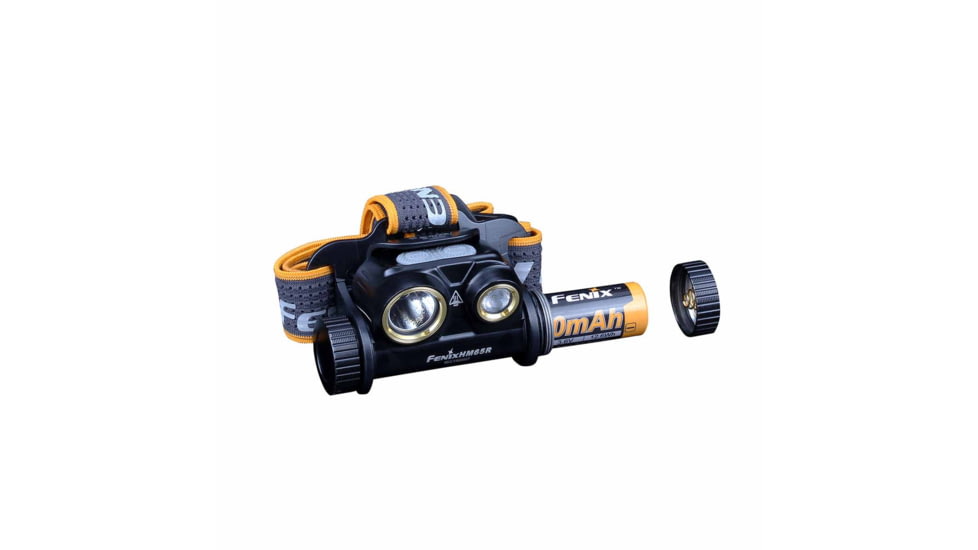 Fenix Lighting HM65R Lithium Ion 1400 Lumens Cree XM-L2 U2 , XP-G2 R5 LED Headlamp, Black, HM65RL2BK