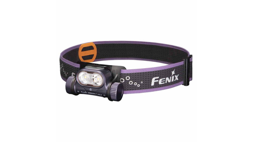 Fenix Lighting HM65R-T V2.0 Lithium Ion 1600 Lumens Headlamp, Purple, HM65RTV2PR
