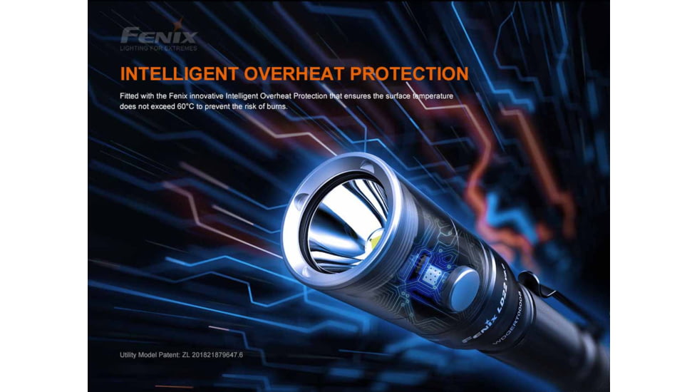 Fenix Lighting LD22 V2.0 800 Lumens Luminus SST20 WXS LED Flashlight, Black, LD22V2BK