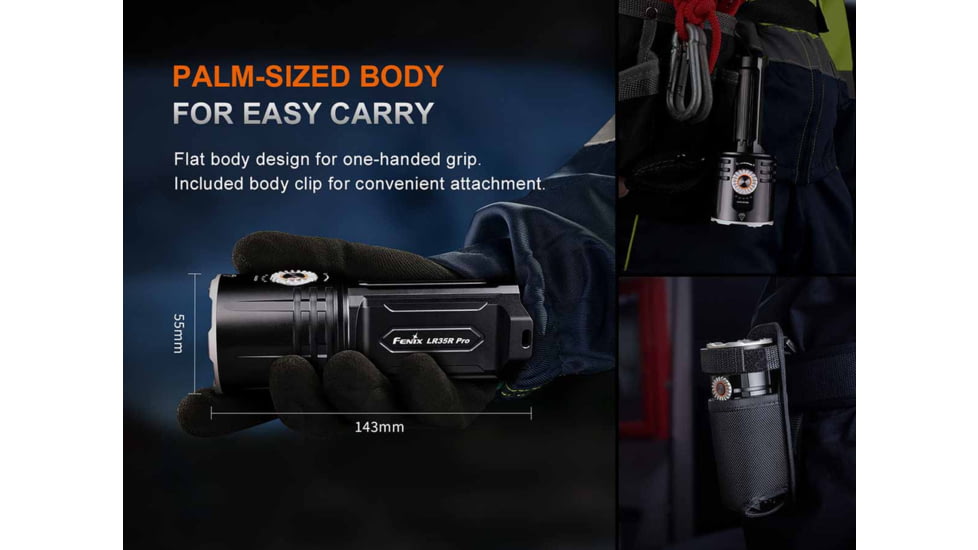 Fenix Lighting LR35R PRO Lithium Ion 10000 Lumens Flashlight