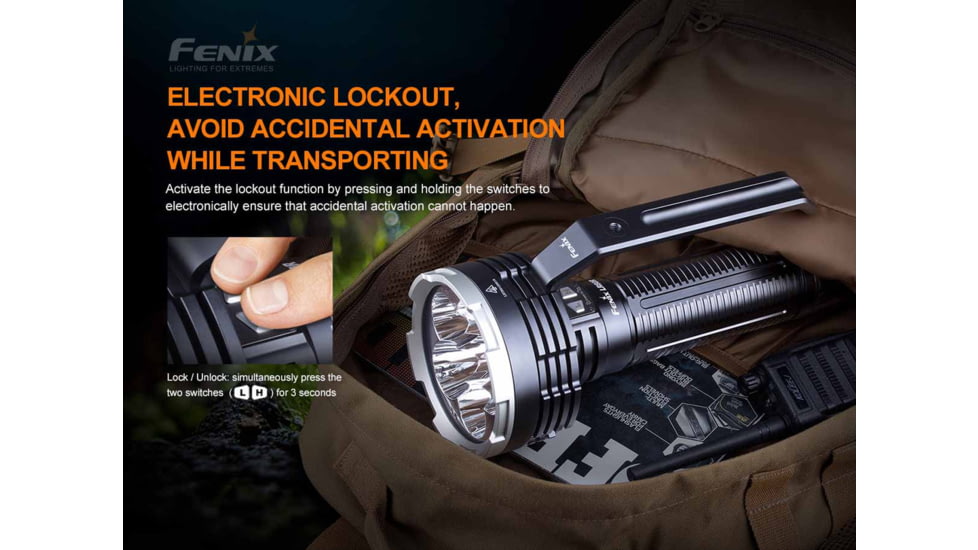 Fenix Lighting LR80R Lithium Ion 18000 Lumens Flashlight