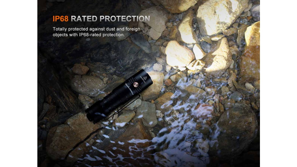 Fenix Lighting PD26R ACE Lithium Ion 1300 Lumens Luminus SFT25R LED Flashlight, Black, PD26RACBK