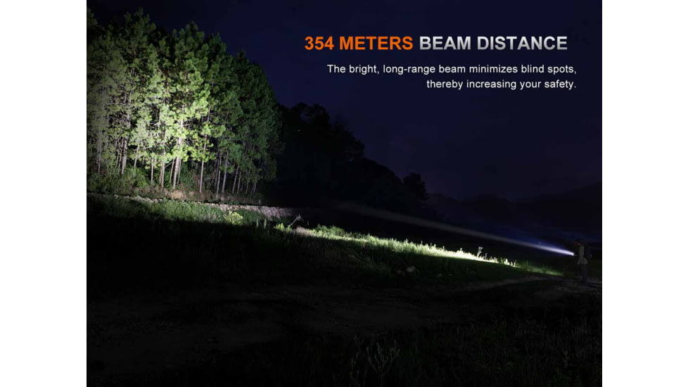Fenix Lighting PD26R ACE Lithium Ion 1300 Lumens Luminus SFT25R LED Flashlight, Black, PD26RACBK