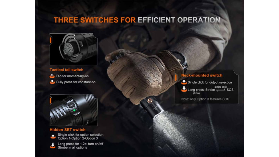 Fenix Lighting PD36R ACE Lithium Ion 3000 Lumens Flashlight