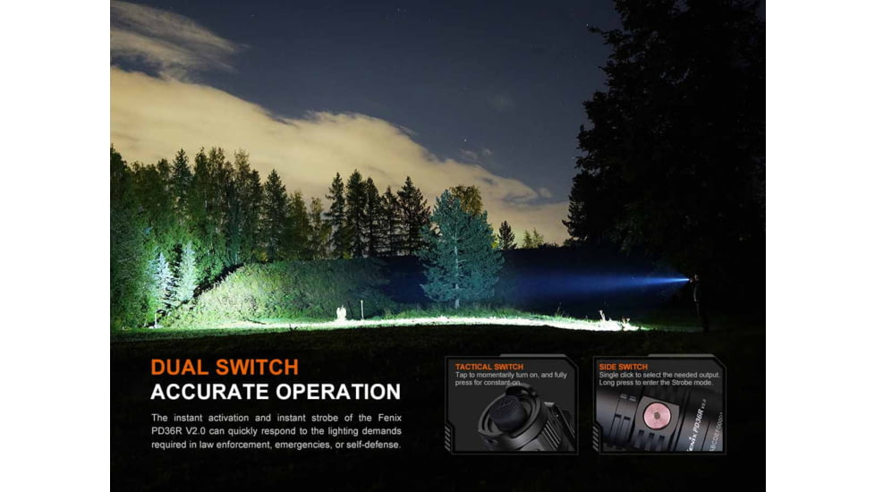 Fenix Lighting PD36R V2.0 Lithium Ion 1700 Lumens Flashlight
