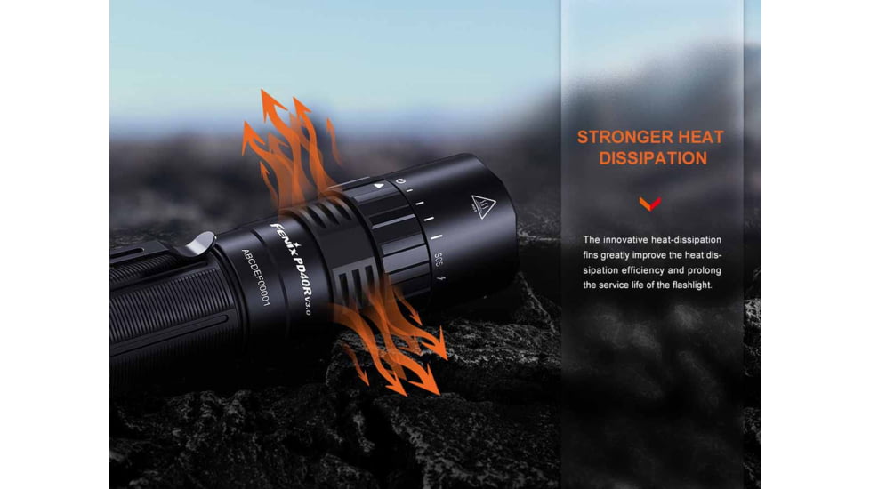Fenix Lighting PD40R V3.0 Lithium Ion 3000 Lumens Flashlight