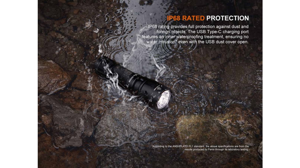 Fenix Lighting TK05R Lithium Ion 1000 Lumens Osram CSLPM1.TG LED Flashlight, Black, TK05ROBK