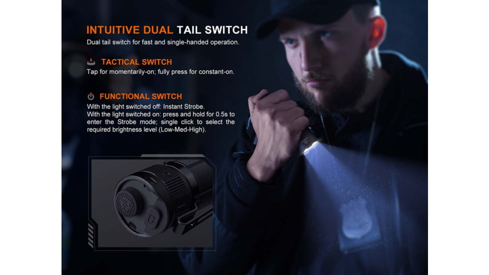 Fenix Lighting TK05R Lithium Ion 1000 Lumens Osram CSLPM1.TG LED Flashlight, Black, TK05ROBK