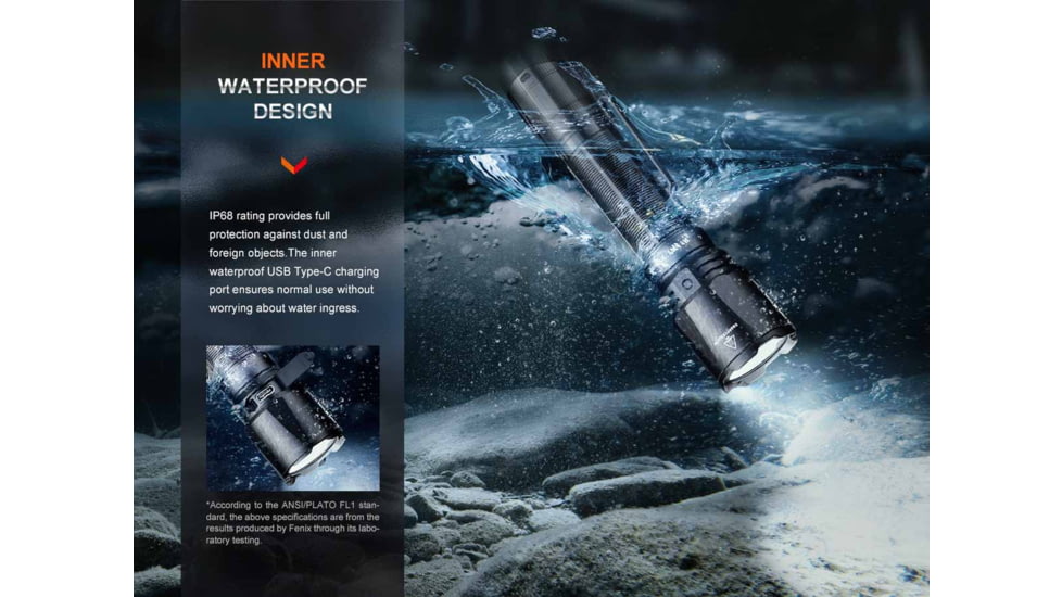 Fenix Lighting TK11R Lithium Ion 1600 Lumens Luminus SFT40 LED Flashlight, Black, TK11RXBK