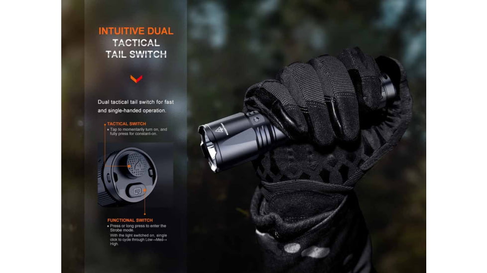 Fenix Lighting TK11R Lithium Ion 1600 Lumens Luminus SFT40 LED Flashlight, Black, TK11RXBK