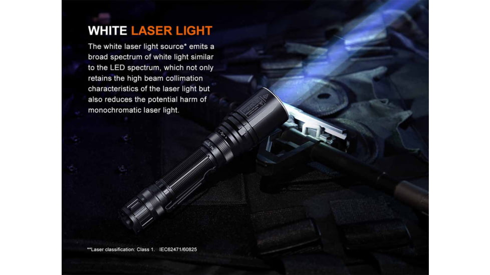 Fenix Lighting TK30R Lithium Ion 500 Lumens Laser Module Flashlight, Black, TK30RLSBK