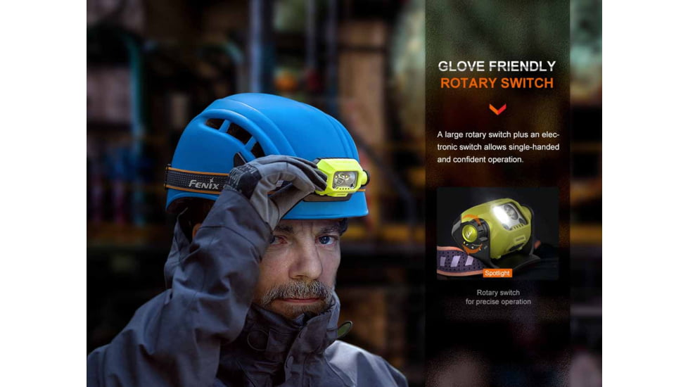 Fenix Lighting WH23R Lithium Ion 600 Lumens Luminus LED Headlamp, Yellow, WH23RXYW