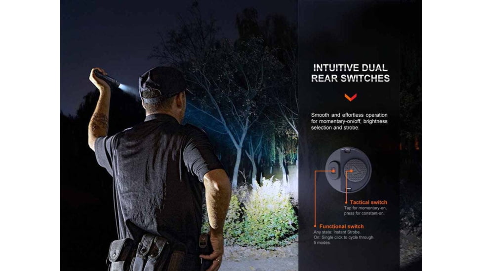 Fenix Lighting PD36R PRO Lithium Ion 2800 Lumens Luminus SFT70 LED Flashlight, Black, PD36PROBK