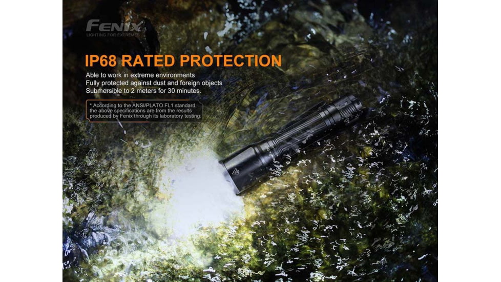 Fenix Lighting TK16 V2.0 Lithium Ion 3100 Lumens Luminus SST70 LED Flashlight, Black, TK16V2BK