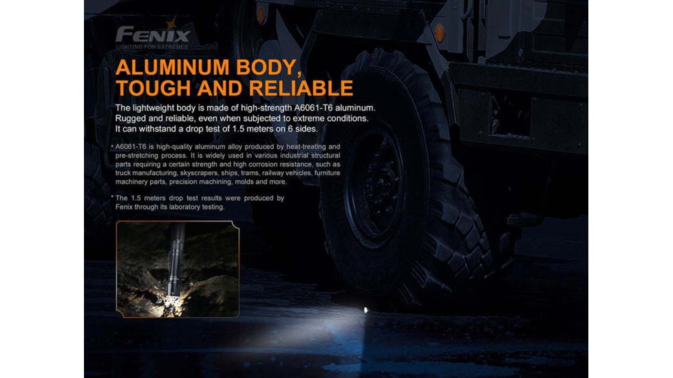 Fenix Lighting TK16 V2.0 Lithium Ion 3100 Lumens Luminus SST70 LED Flashlight, Black, TK16V2BK