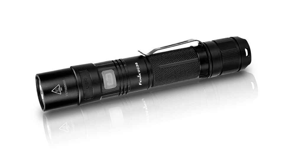 Fenix UC35 High Power Rechargeable Flashlight,960 Lumens,Black UC35L2BK