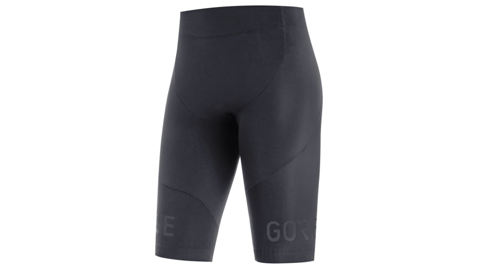 GOREWEAR C7 Womens Long Distance Cycling Short Tights+ in Black Medium 8-10 Form fit Windproof DB0C31DD, 100565-9900-40