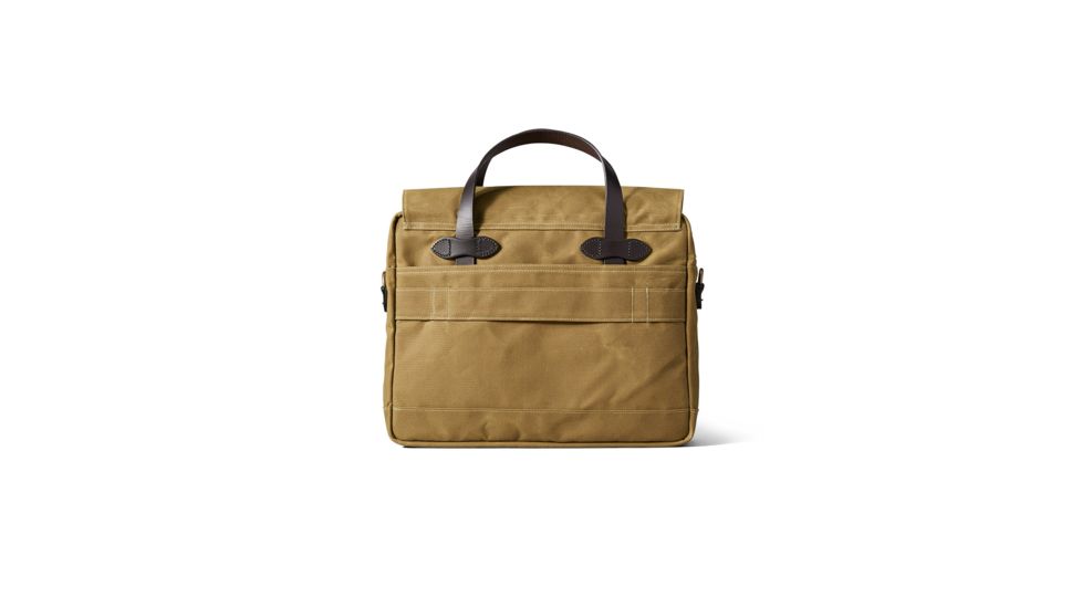 Filson 24 Hr Tin Briefcase, Dark Tan, One Size 11070140-DarkTan-OS - Brass