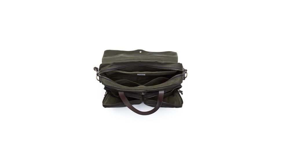 Filson 24 Hr Tin Briefcase, Otter Green, One Size 11070140-OtterGreen-OS - Brass