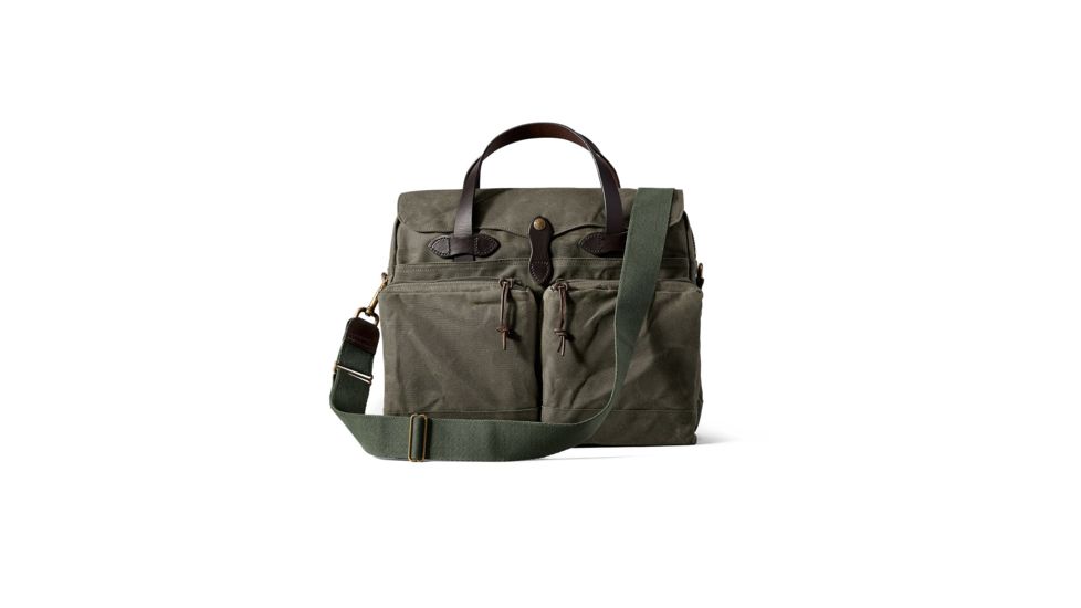 Filson 24 Hr Tin Briefcase, Otter Green, One Size 11070140-OtterGreen-OS - Brass