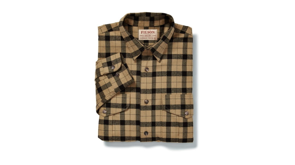 Filson Alaskan Guide Shirt, Camel Black, XL 11012006-CamelBlack-XL