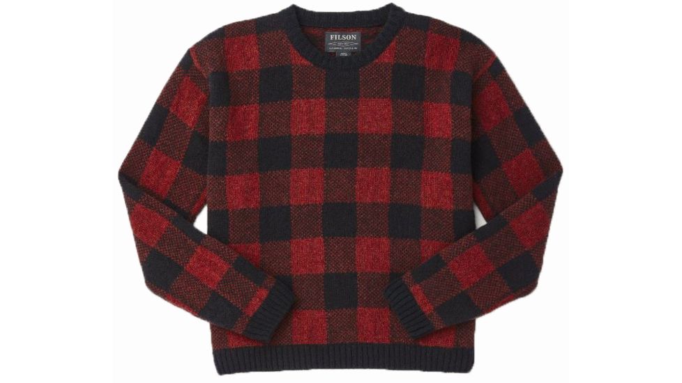 Filson Buffalo Check Sweater - Women's, RedBlkChk, Large, 20115155-RedBlkChk-L